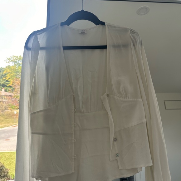 White Wilfred Blouse - Picture 3 of 3